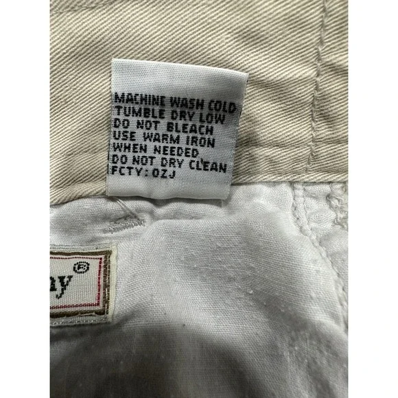 Bugle Boy Mens Pleated Chino Pants 38x32 Khaki Tan Cotton Twill Vintage Basics - Picture 7 of 10